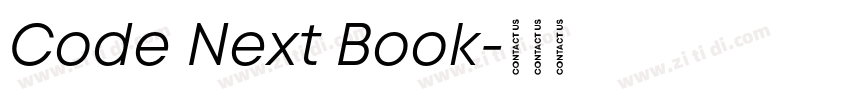 Code Next Book字体转换